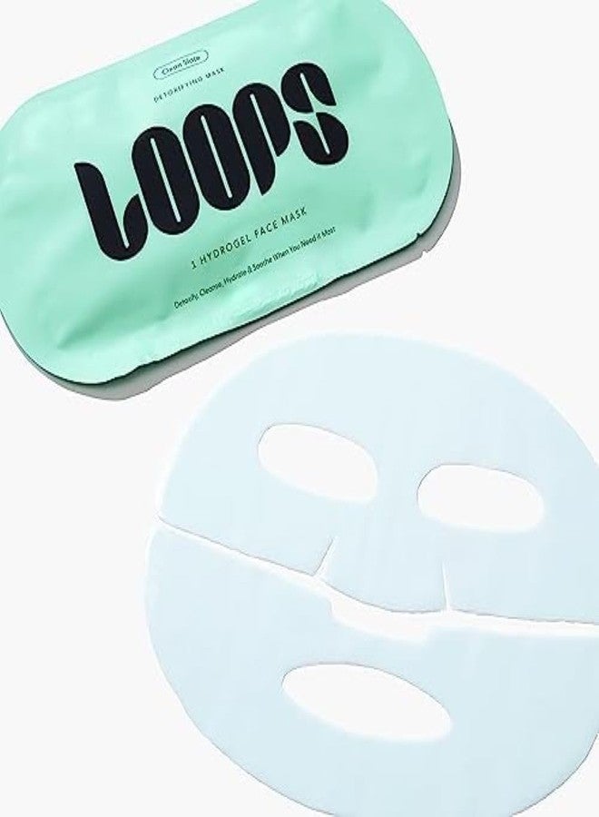 LOOPS CLEAN SLATE - Detoxifying Hydrogel Face Mask - Detoxify, Cleanse and Soothe When You Need It Most - Deeply Purifying and Super Hydrating - Minimizes the Look of Pores - 1 Pc - Image 3